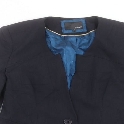 NEXT Womens Grey Jacket Size 14 Button