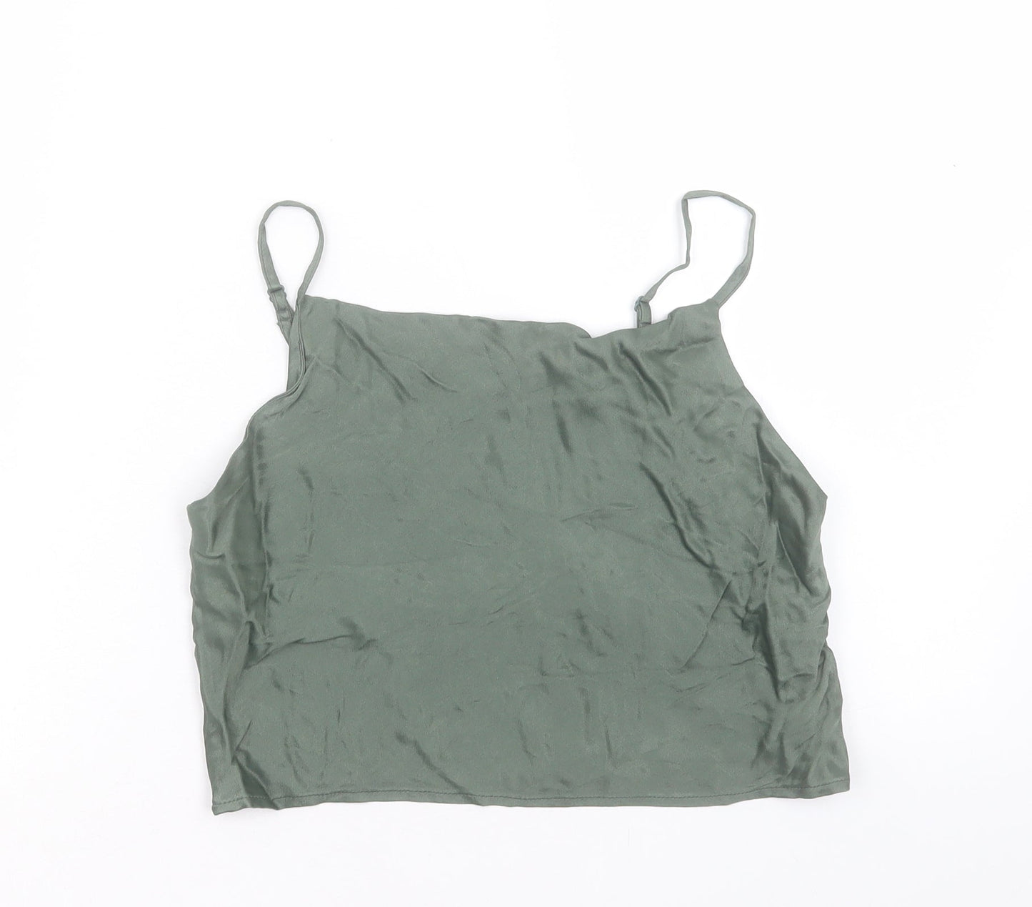 Womens UK Size S Zara Green Camisole Tank