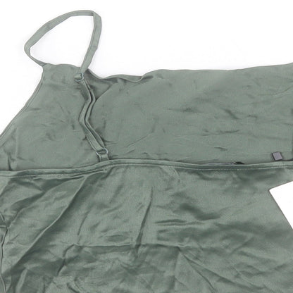 Womens UK Size S Zara Green Camisole Tank