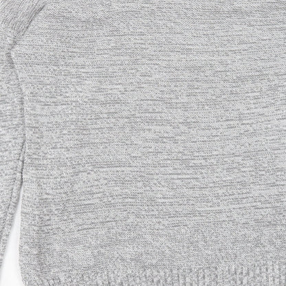 Cotton On Womens Grey Round Neck Cotton Pullover Jumper Size S