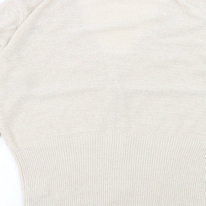 Womens UK Size M Bonmarché Beige Cardigan Jumper