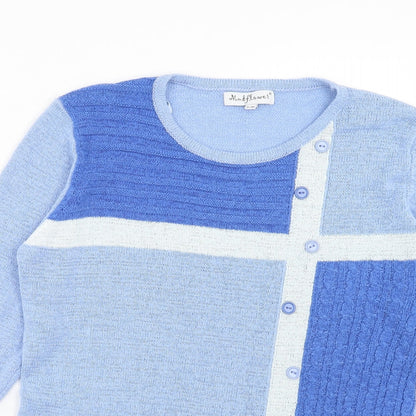 Womens UK Size S Mudflower Blue Pullover Jumper