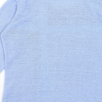 Womens UK Size S Mudflower Blue Pullover Jumper