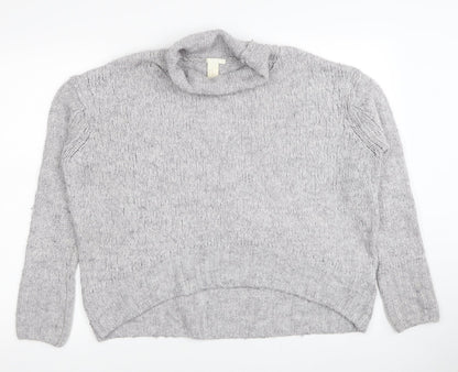 Womens UK Size XS H&M Grey Pullover Jumper