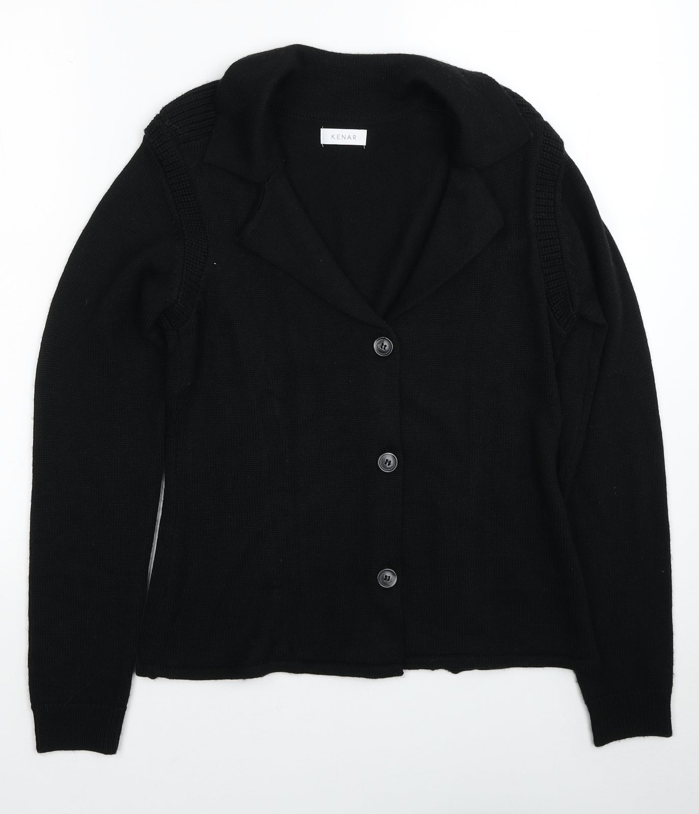Womens UK Size One Size Kenar Black Cardigan Jumper