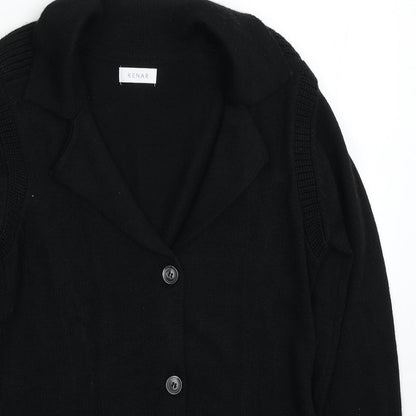 Womens UK Size One Size Kenar Black Cardigan Jumper