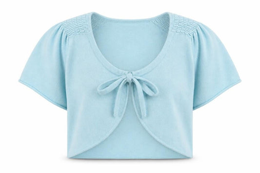 Womens UK Size S Paraphrase Blue Shrug Jumper