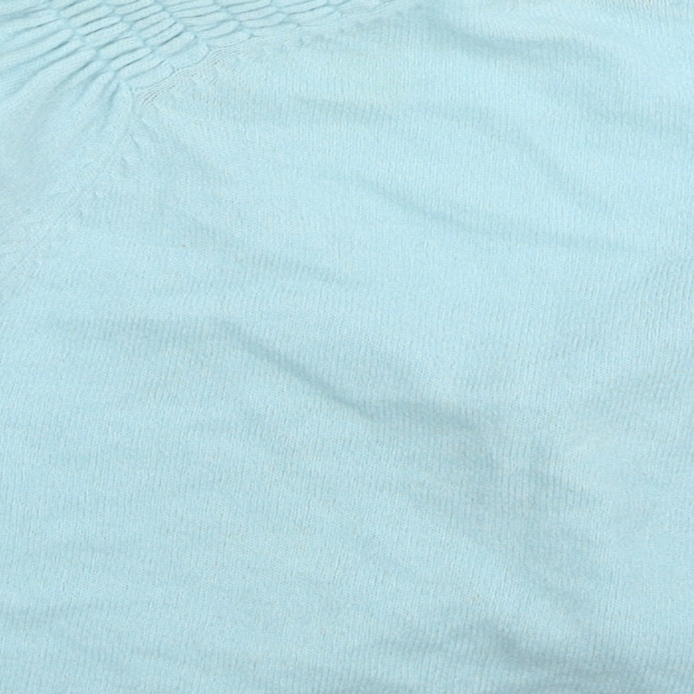 Womens UK Size S Paraphrase Blue Shrug Jumper