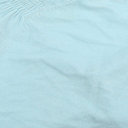 Womens UK Size S Paraphrase Blue Shrug Jumper