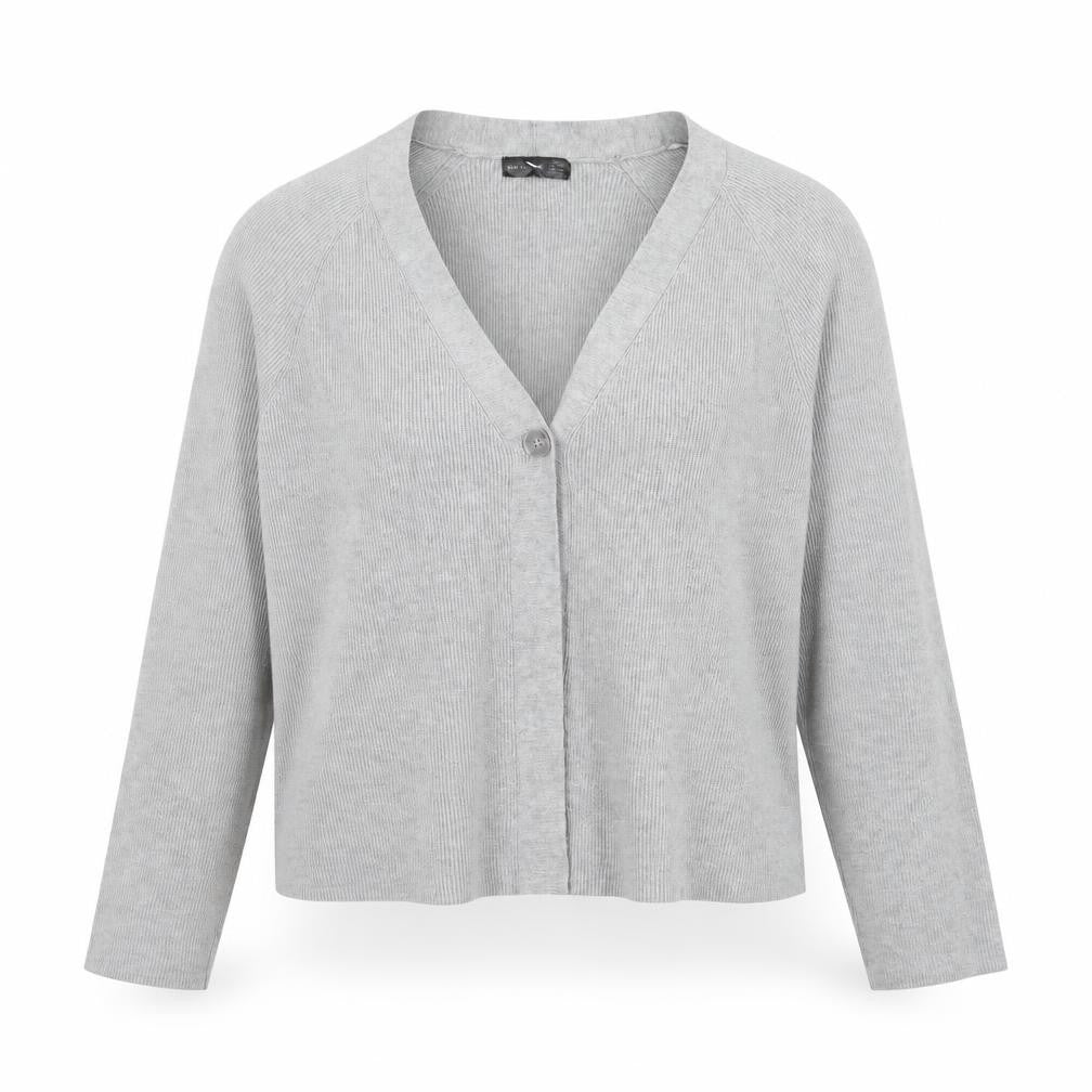 Womens UK Size XL Verve Ami Grey Cardigan Jumper