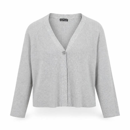 Womens UK Size XL Verve Ami Grey Cardigan Jumper