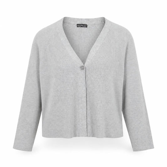 Womens UK Size XL Verve Ami Grey Cardigan Jumper
