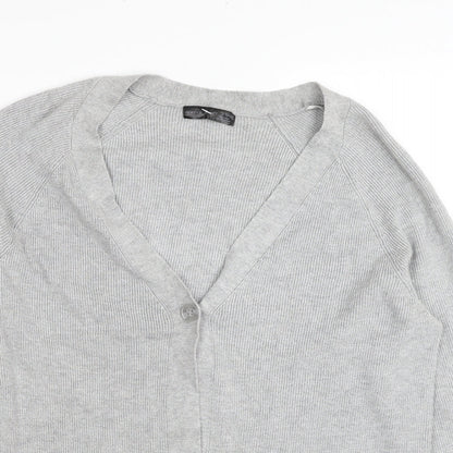 Womens UK Size XL Verve Ami Grey Cardigan Jumper