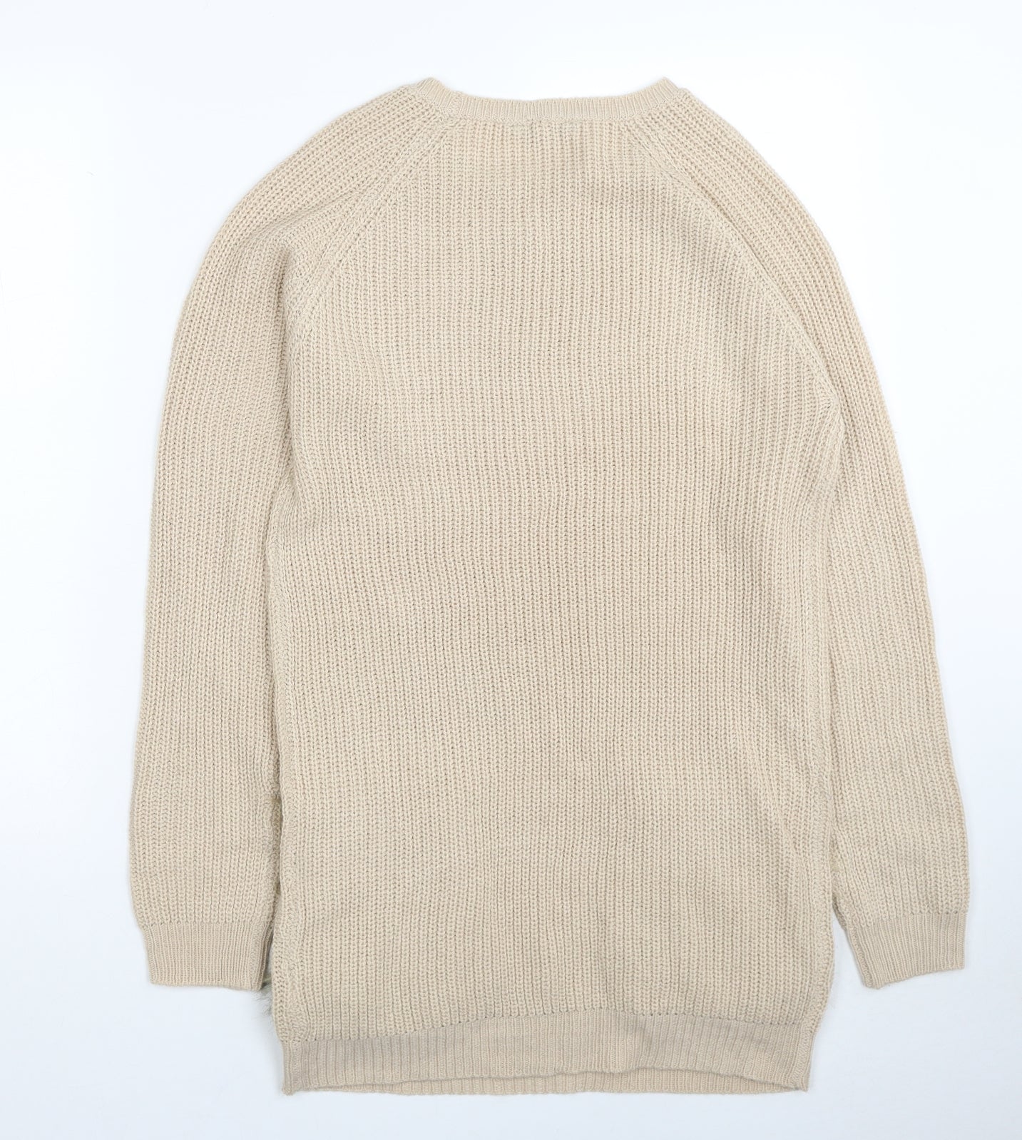 Womens UK Size 8 PEP&CO Beige Pullover Jumper