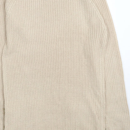 Womens UK Size 8 PEP&CO Beige Pullover Jumper