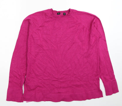 Womens UK Size 12 Preworn Pink Pullover Jumper