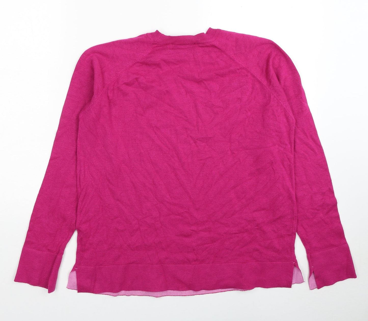 Womens UK Size 12 Preworn Pink Pullover Jumper