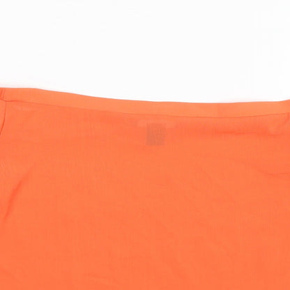 Womens UK Size 8 New Look Orange Basic Blouse