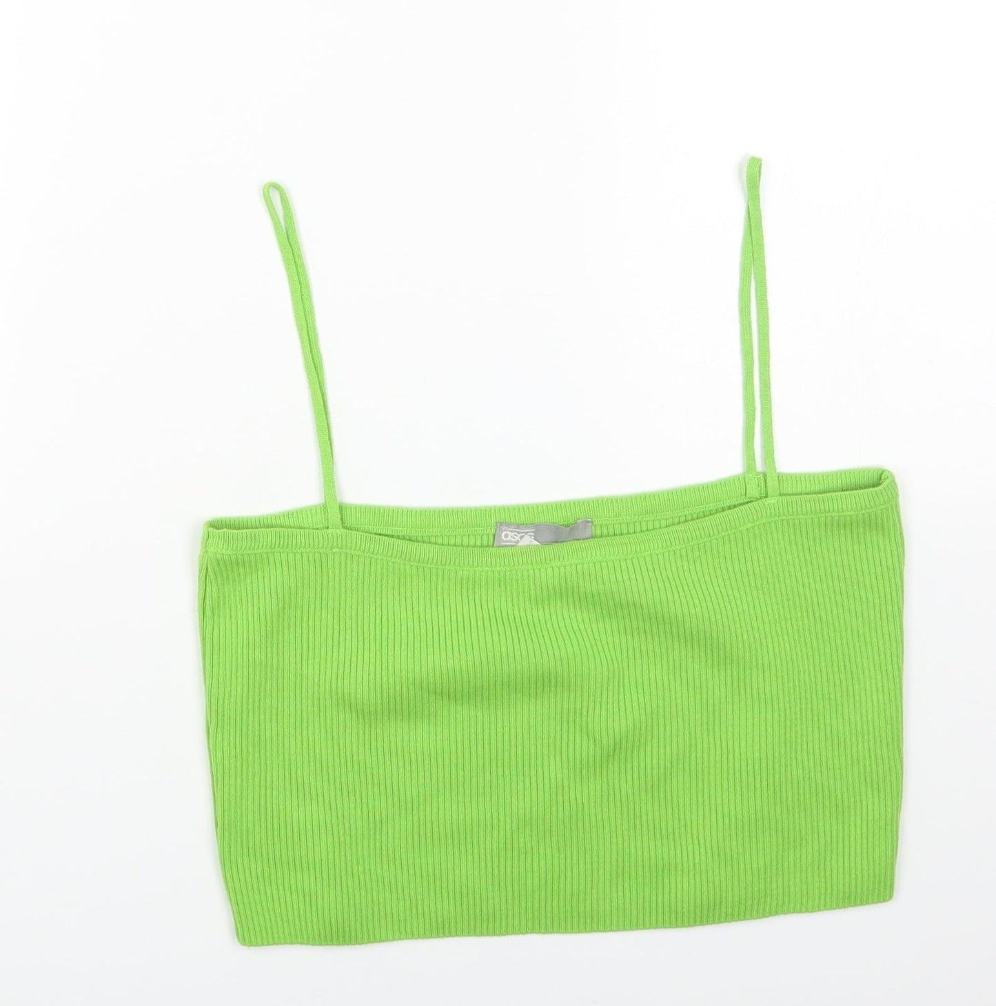 Womens UK Size 16 ASOS Green Cropped Tank