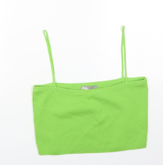 Womens UK Size 16 ASOS Green Cropped Tank