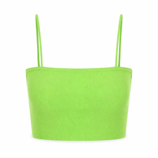 Womens UK Size 16 ASOS Green Cropped Tank