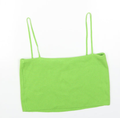 Womens UK Size 16 ASOS Green Cropped Tank