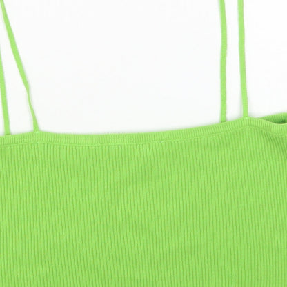 Womens UK Size 16 ASOS Green Cropped Tank
