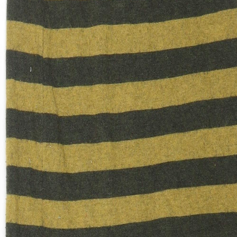 NEXT Womens Yellow Striped Polyester Straight & Pencil Skirt Size 6