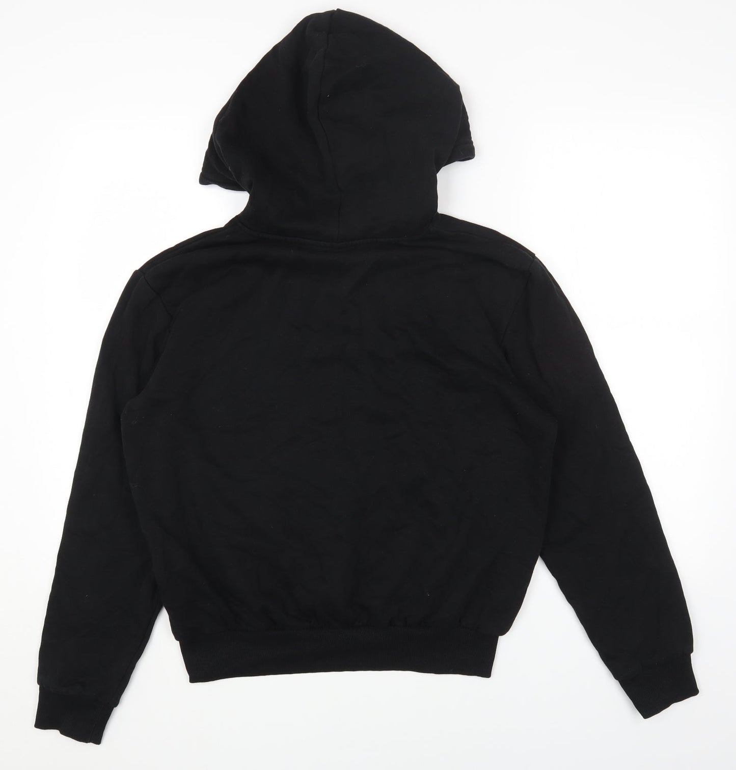 H&M Womens Black Cotton Pullover Hoodie Size S Pullover