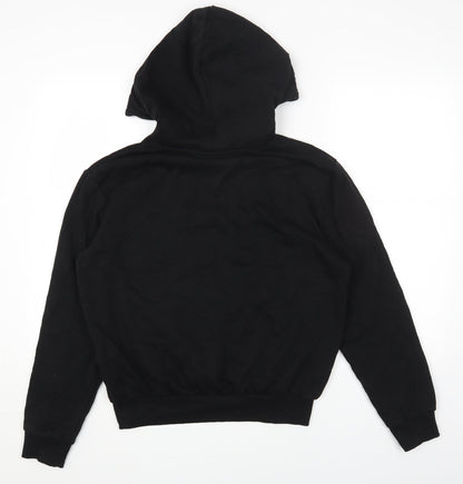 H&M Womens Black Cotton Pullover Hoodie Size S Pullover