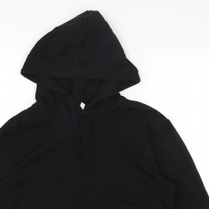 H&M Womens Black Cotton Pullover Hoodie Size S Pullover