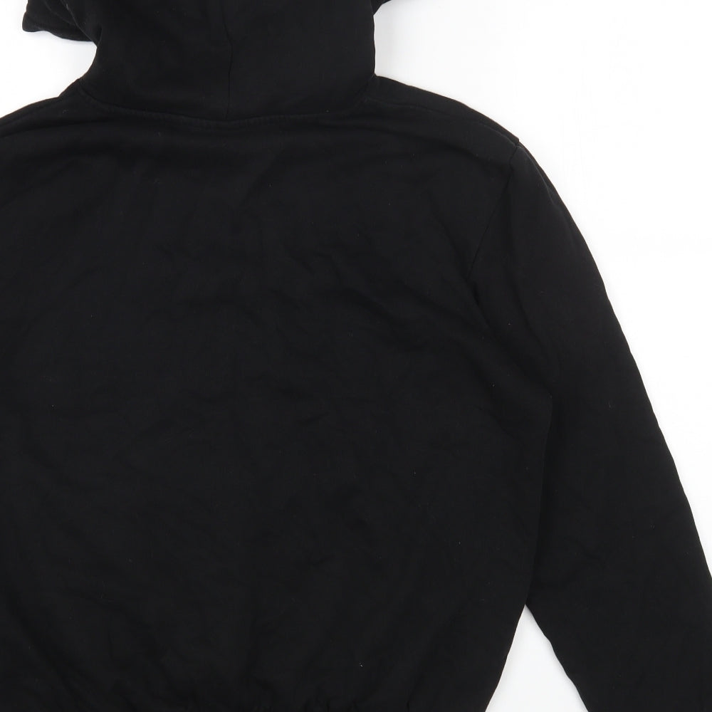 H&M Womens Black Cotton Pullover Hoodie Size S Pullover