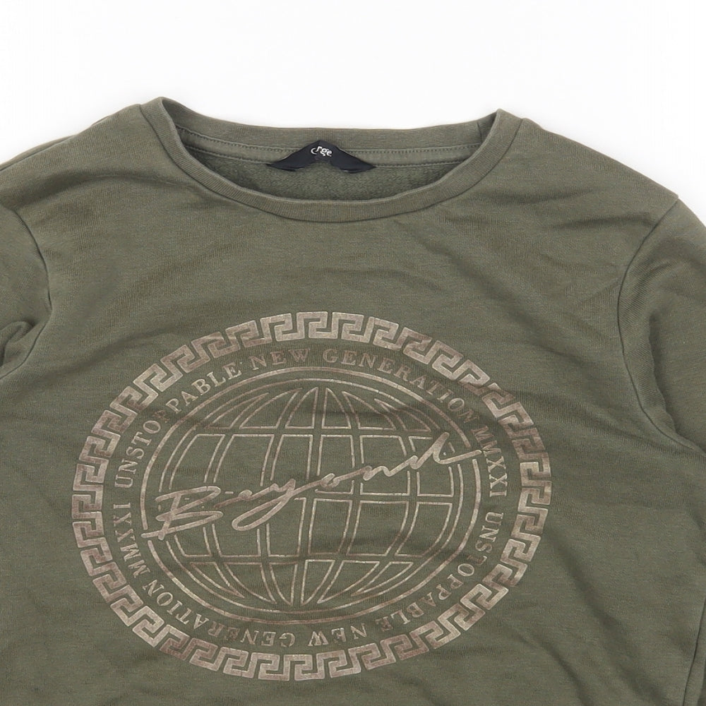 George Womens Green Cotton Pullover Sweatshirt Size S Pullover - Beyond
