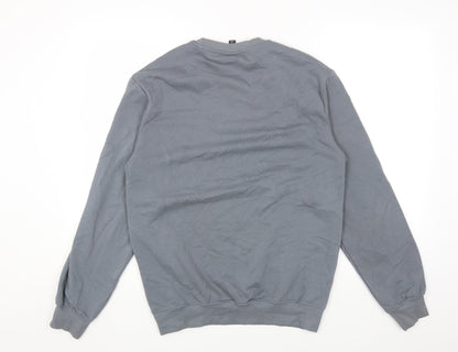 H&M Womens Blue Cotton Pullover Sweatshirt Size S Pullover