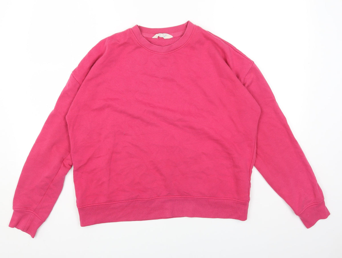 Primark Womens Pink Cotton Pullover Sweatshirt Size S Pullover