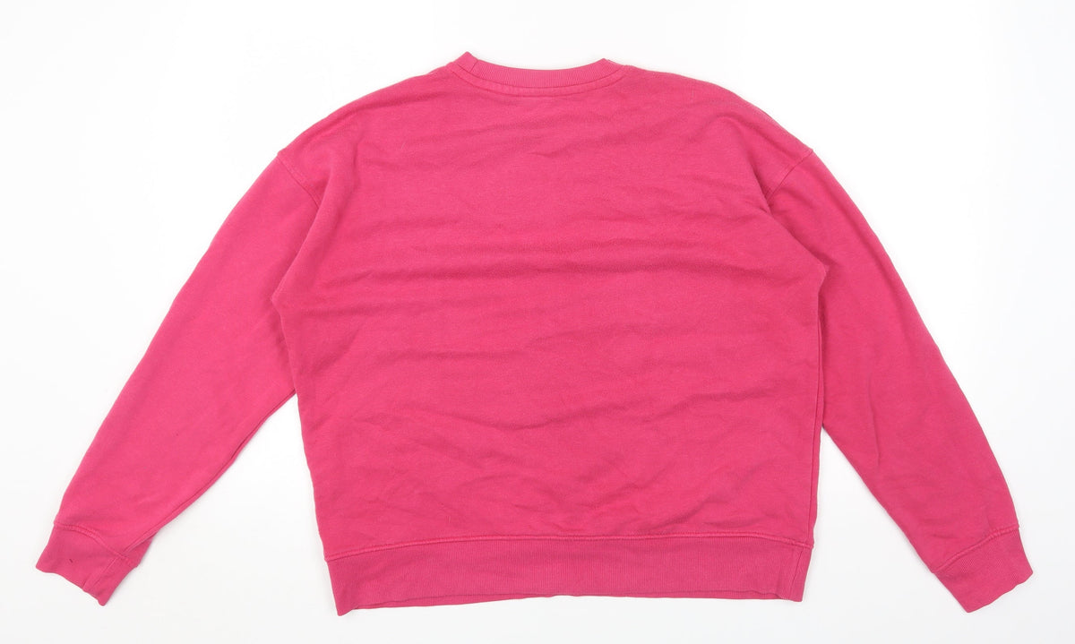 Primark Womens Pink Cotton Pullover Sweatshirt Size S Pullover