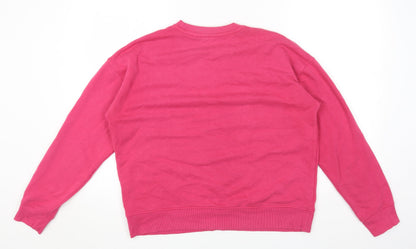 Primark Womens Pink Cotton Pullover Sweatshirt Size S Pullover