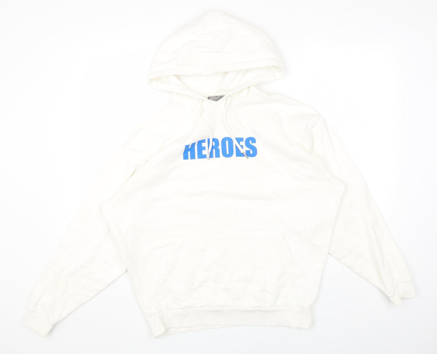 Womens UK Size XS ASOS White Pullover Hoodie