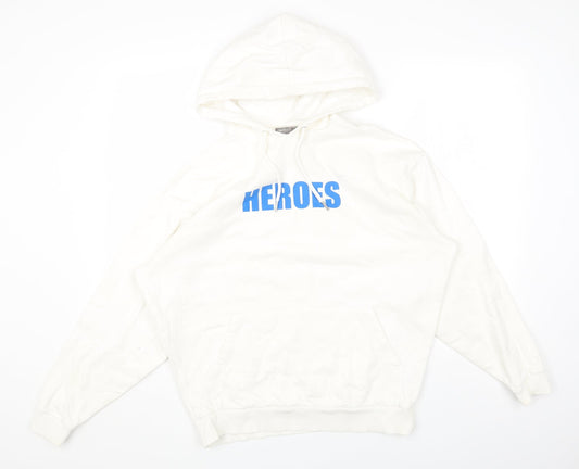 Womens UK Size XS ASOS White Pullover Hoodie