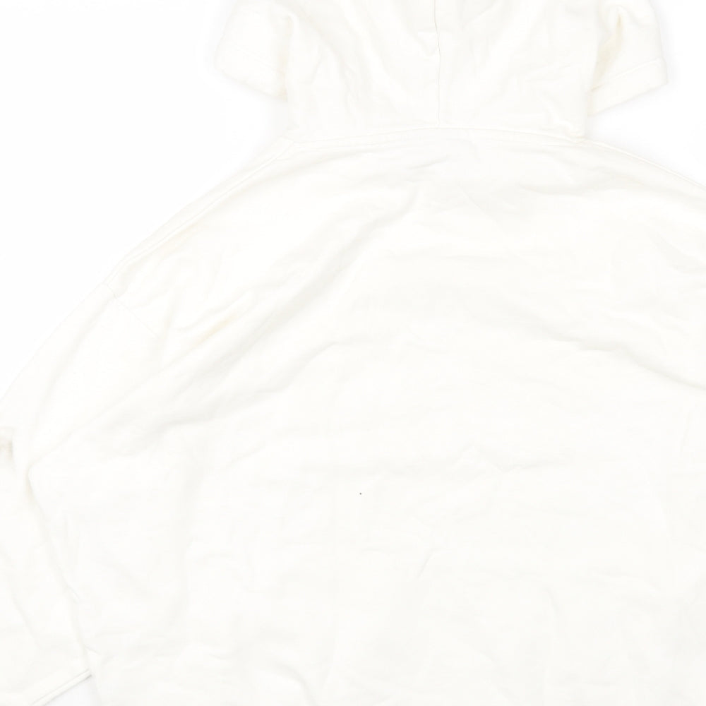Womens UK Size XS ASOS White Pullover Hoodie