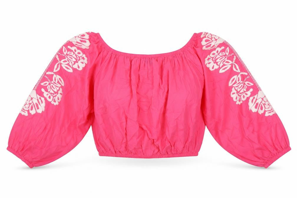 Womens UK Size 16 Marks and Spencer Pink Cropped T-Shirt