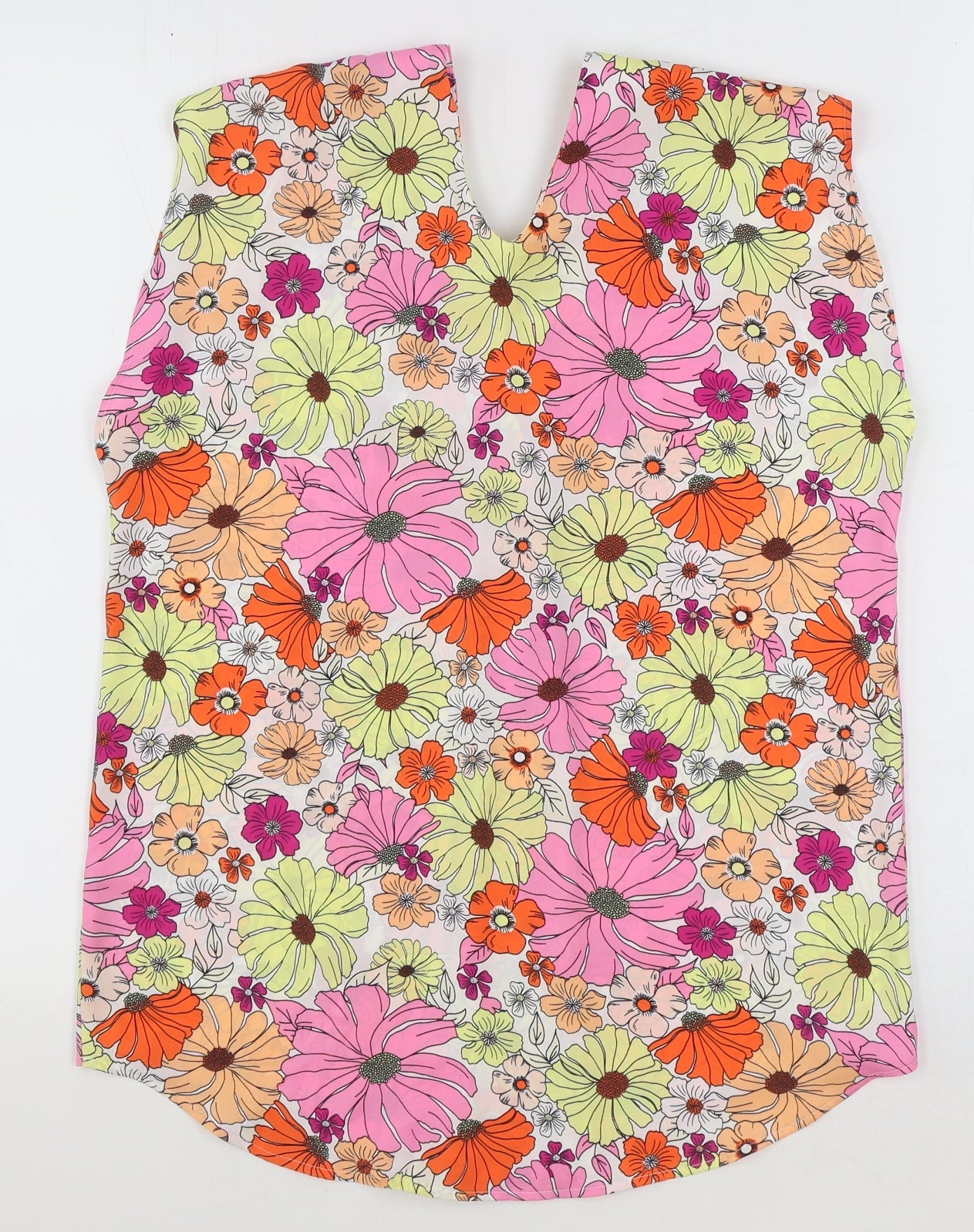 Womens UK Size 8 Marks and Spencer Multicoloured Basic Blouse