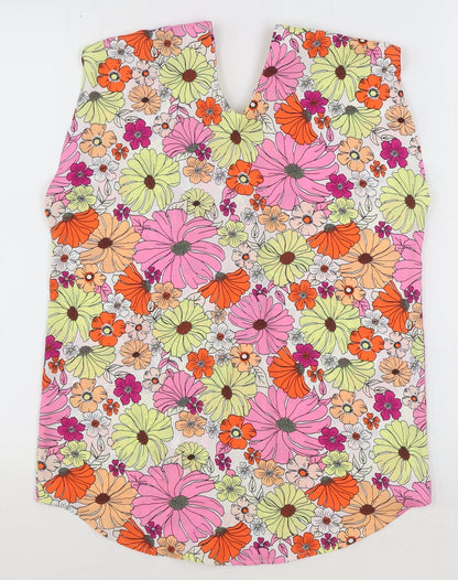 Womens UK Size 8 Marks and Spencer Multicoloured Basic Blouse