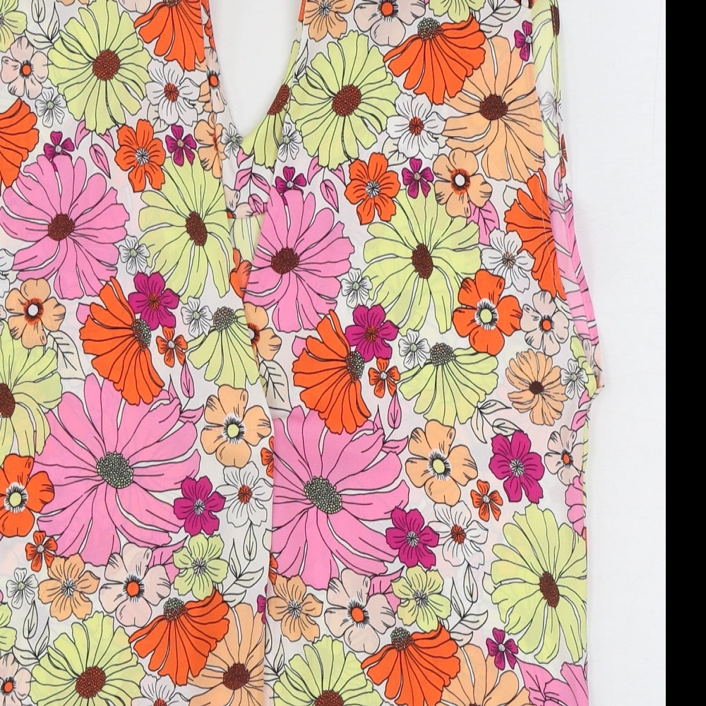 Womens UK Size 8 Marks and Spencer Multicoloured Basic Blouse