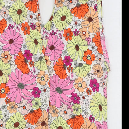 Womens UK Size 8 Marks and Spencer Multicoloured Basic Blouse