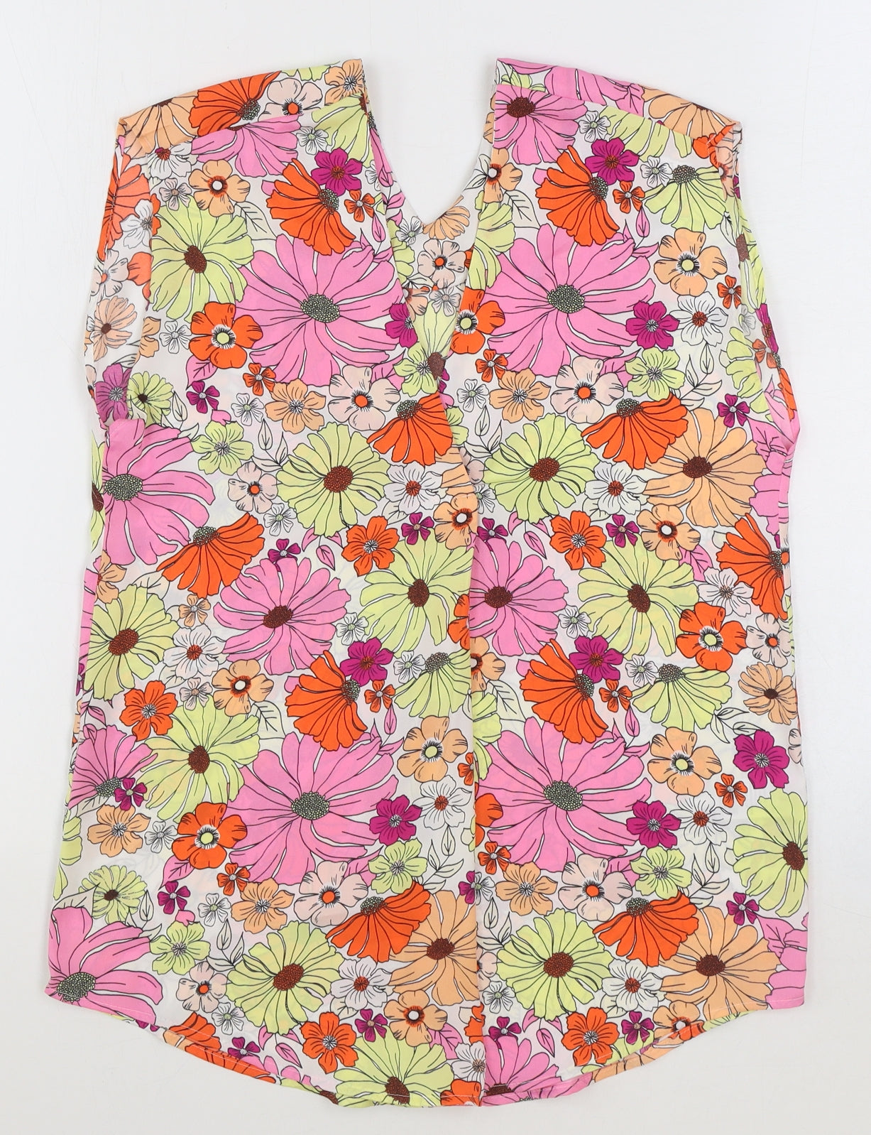 Womens UK Size 6 Marks and Spencer Multicoloured Basic Tank