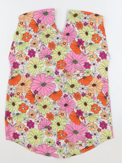 Womens UK Size 6 Marks and Spencer Multicoloured Basic Tank