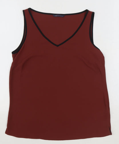 Womens UK Size 10 Marks and Spencer Brown Basic Tank
