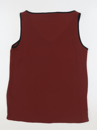 Womens UK Size 10 Marks and Spencer Brown Basic Tank