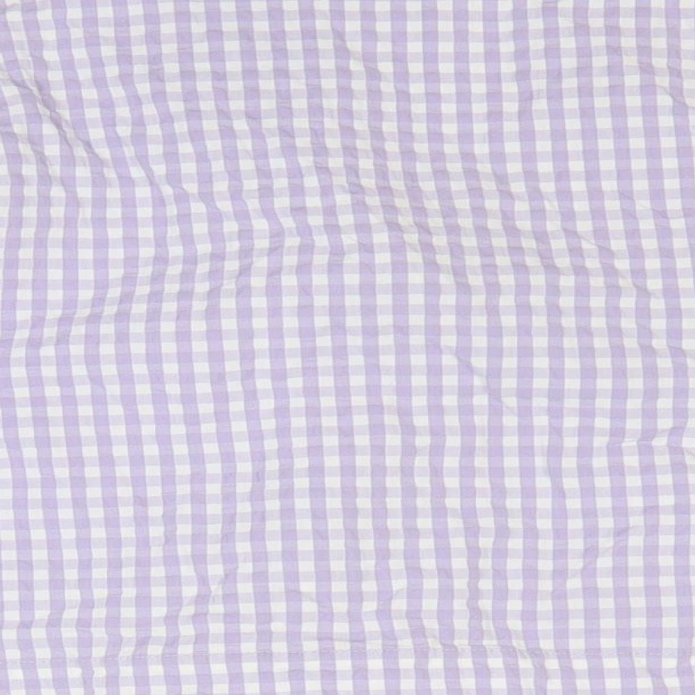 Womens UK Size S Zara Purple Cropped Blouse